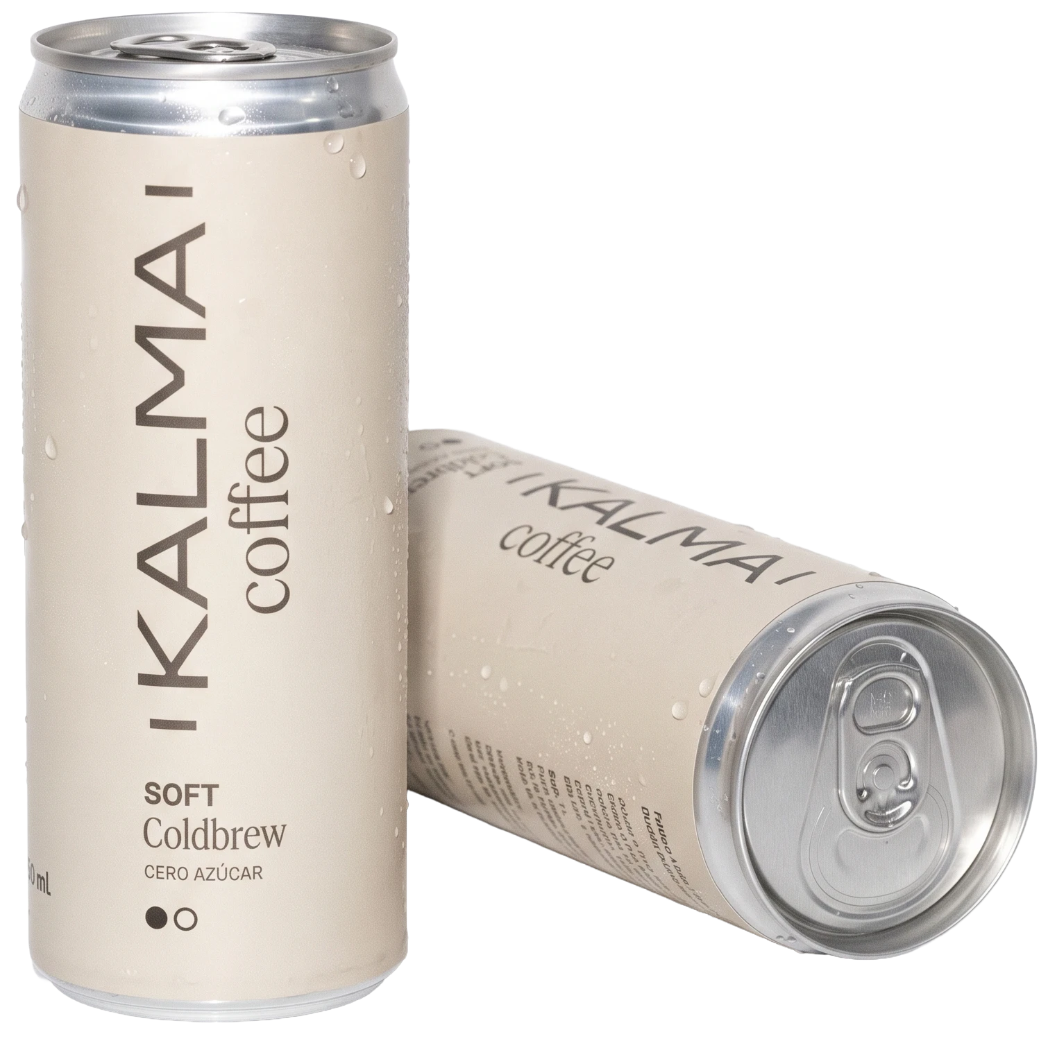 Latas de Kalma, cold brew variante Soft, detalle